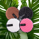 Kit Spugne Struccanti Lavabili E Sostenibili 4pz NERO ROSA BIANCO MARRONE