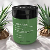 AURODHEA - MASCHERA PER CAPELLI ALL'ALOE VERA - 150 ML Arricchita con Olio di Avocado, Olio di Macadamia e Olio di Lino