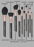 Set Pennelli Luxury (10 Pennelli + Tubo Portapennelli Rigido)